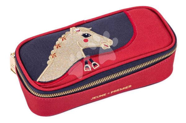 Školní penál Pencil Box Saddle Bag Jeune Premier ergonomický luxusní provedení 22*7 cm