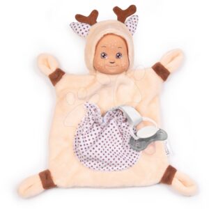 Srneček na mazlení Animal Doll MiniKiss Smoby 20 cm z jemného měkkého textilu od 0 měsíců