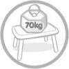 Stůl pro děti Kid Furniture Table Green Smoby zelený s UV filtrem od 18 měsíců - Image 3