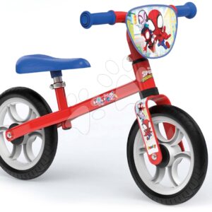 Balanční odrážedlo Spidey First Bike Smoby s kovovou konstrukcí a 33–38 cm nastavitelným sedátkem od 24 měsíců