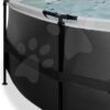 Bazén s filtrací Black Leather pool Exit Toys kruhový ocelová konstrukce 450*122 cm černý od 6 let - Image 3