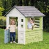 Domeček s polovičními dveřmi Jolie Playhouse Life Smoby zeleno-modrý rozšiřitelný s 3 okny a 2 žaluziemi s UV filtrem od 24 měsíců – model 2025 - Image 2