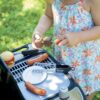 Grill Barbecue Smoby s mechanickými funkcemi a zvukem a 18 doplňky 73 cm výška - Image 2
