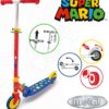 Koloběžka dvoukolová Super Mario 2 Wheels Foldable Scooter Smoby skládací s brzdou výškově nastavitelná max. 83 cm od 5 let - Image 3