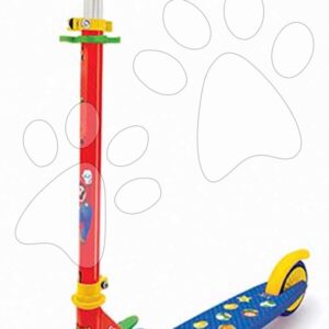 Koloběžka dvoukolová Super Mario 2 Wheels Foldable Scooter Smoby skládací s brzdou výškově nastavitelná max. 83 cm od 5 let