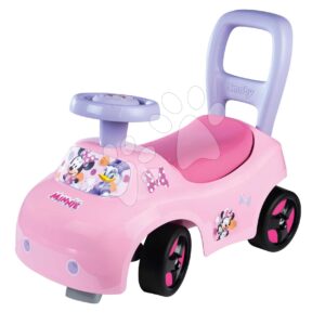 Odrážedlo a chodítko Minnie Auto Ride On Smoby ergonomické s opěrkou a úložným boxem pod sedadlem od 10 měs.