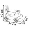 Odrážedlo a chodítko 2v1 Paw Patrol Auto Ride On Smoby ergonomické s opěrkou a úložným boxem pod sedadlem od 10 měsíců - Image 3
