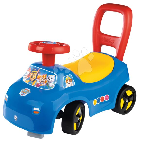 Odrážedlo a chodítko Paw Patrol Auto Ride On Smoby ergonomické s opěrkou a úložným boxem pod sedadlem od 10 měsíc
