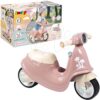 Odrážedlo motorka s reflektorem Scooter Pink Smoby s gumovými koly růžové od 18 měsíců - Image 2