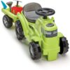 Odrážedlo traktor s přívěsem Tractor Ride On with Garnished Trailer Écoiffier s úložným prostorem a zahradním nářadím 85 cm od 12 měsíců - Image 2