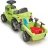 Odrážedlo traktor s přívěsem Tractor Ride On with Garnished Trailer Écoiffier s úložným prostorem a zahradním nářadím 85 cm od 12 měsíců - Image 3