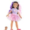 Panenka Luna Unicorn Set Girls Corolle s dlouhými hnědými vlasy 28 cm 4 doplňky od 4 let - Image 2