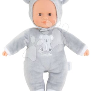 Panenka koala Sweet Heart Koala Corolle s hnědýma očima a snímatelnou kapucí s oušky 30 cm od 9 měsíců