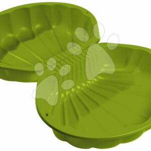 Pískoviště dvoudílné Mušle Watershell Green BIG objem 2*20 kg na vodu a písek 74*88*21 cm zelené od 18 měsíců