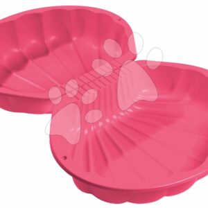 Pískoviště dvoudílné Mušle Watershell Pink BIG objem 2*20 kg na vodu a písek 74*88*21 cm růžové od 18 měsíců