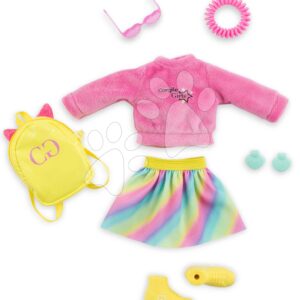 Sada oblečení Fluo Dressing Room Corolle Girls pro 28 cm panenku 7 doplňků od 4 let