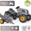 Traktor na šlapání a přívěs Stronger XXL Tractor+Trailer Smoby s polohovatelným sedadlem a zvukem na volantu 161 cm - Image 2