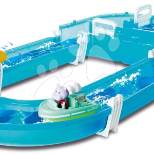 Vodní dráha Arctic AquaPlay s vodní pumpou a hrošíkem Wilma v motorovém člunu s vlastním pohonem