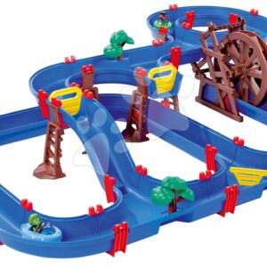 Vodní dráha Mega Water Wheel AquaPlay vícepatrová s vodním mlýnem a skluzavkou s loďkami figurkami a doplňky
