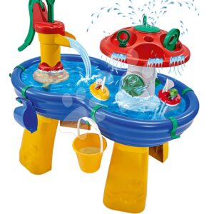 Vodní dráha stůl Amphie World Waterway AquaPlay s vodní houbou a vodní pumpou s loďkami a postavičkami a doplňky