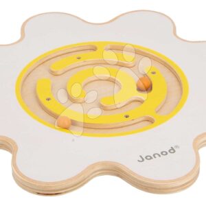 Balanční deska s labyrintem Květ Flower Balance Board Sweet Cocoon Janod z masivního dřeva od 5 let