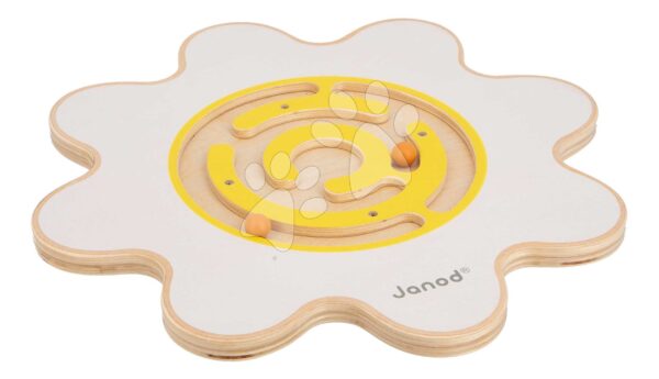 Balanční deska s labyrintem Květ Flower Balance Board Sweet Cocoon Janod z masivního dřeva od 5 let
