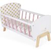Dřevěná postýlka pro panenku Candy Chic Doll's Bed Janod s polštářkem a peřinkou pro 42 cm panenku - Image 2
