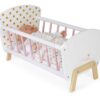 Dřevěná postýlka pro panenku Candy Chic Doll's Bed Janod s polštářkem a peřinkou pro 42 cm panenku - Image 3