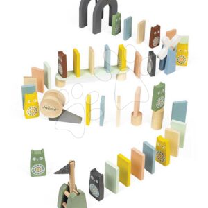 Dřevěné domino Dominoes Sweet Cocoon Janod padající 100 dílů