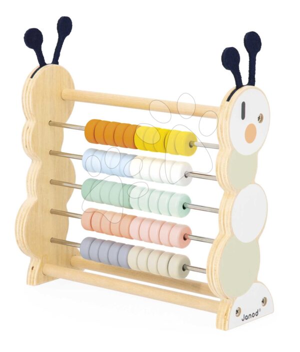 Dřevěné počítadlo Housenka Caterpillar Abacus Sweet Cocoon Janod od 18 měs