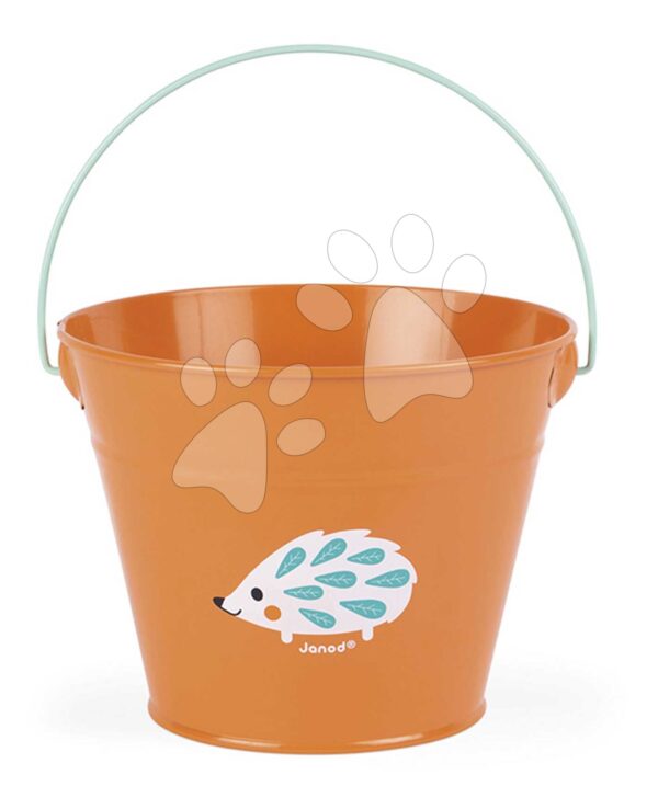Kbelík na zahradu Happy Garden Janod kovový oranžový