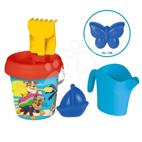 Kbelík set Paw Patrol Medium Garnished Bucket Life Smoby s konví 6 dílů 18 cm výška od 18 měsíců