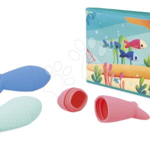 Knížka do vody Mořský svět Under the Sea Party Janod měkké leporelo od 10 měs