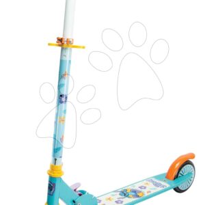 Koloběžka dvoukolová Stitch 2 Wheels Scooter Smoby skládací s brzdou a výškově nastavitelná řídítka max. 83 cm od 5 let