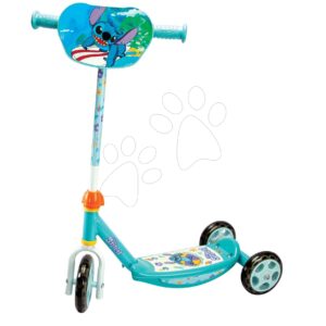 Koloběžka tříkolová Stitch 3 Wheels Scooter Smoby protiskluzová s výškově nastavitelnými řídítky max. 67 cm
