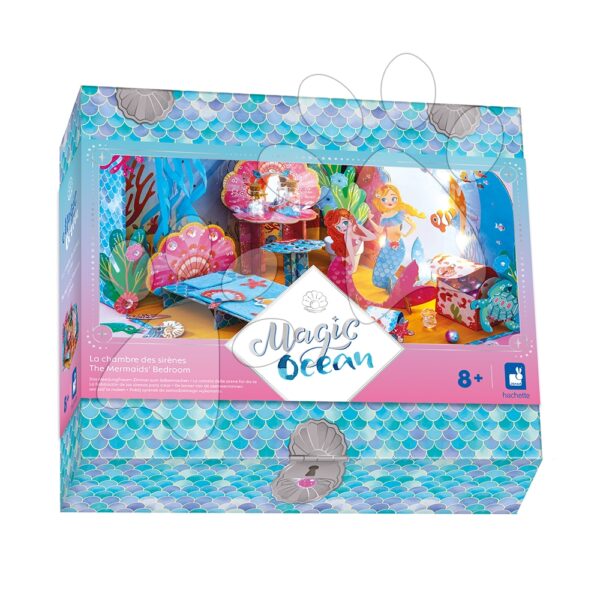 Kreatívna sada DIY Vyrob si sám 3D Spálňa morskej víly Magický oceán The Mermaids' Bedroom Magic Ocean Atelier Janod od 8 rokov J09139