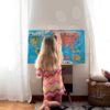 Magnetická mapa světa Magnetic World Map ruská verze Janod 92 magnetů od 5 let - Image 2