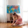 Magnetická mapa světa Magnetic World Map ruská verze Janod 92 magnetů od 5 let - Image 3