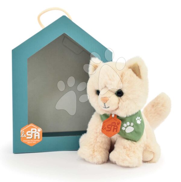 Plyšová kočička Welcome Home SPA Collection Histoire d’Ours v dárkovém balení béžová 16 cm od 0 měsíců