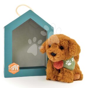 Plyšový pejsek Welcome Home SPA Collection Histoire d’Ours v dárkovém balení hnědý 16 cm od 0 měsíců
