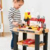 Pracovní stolek Big Workbench Mecanics Écoiffier s kufříkem a vrtačkou 29 doplňků od 18 měsíců - Image 3