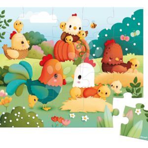 Puzzle v kufříku Farma Welcome to the Farmyard Janod 20 dílů od 24 měs