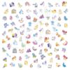Samolepky Jednorožce Unicorns Stickers Janod 100 kusov J09190 - Image 2