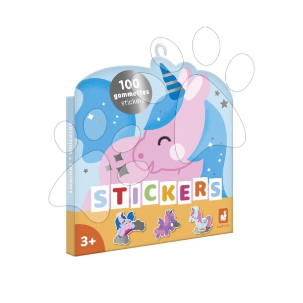 Samolepky Jednorožce Unicorns Stickers Janod 100 kusov J09190