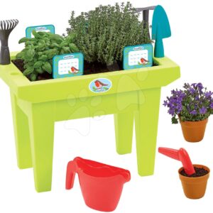 Stůl pro zahradníka The Flower Box Garden&Seasons Écoiffier s nářadím a doplňky od 18 měsíců