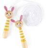 Švihadlo Zajíc Bunny Skipping Rope Janod s dřevěnými držadly a nastavitelnou délkou - Image 2