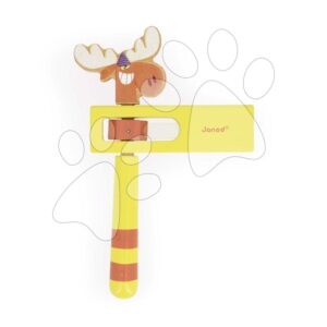 Janod Applepop Dřevěná řehtačka žlutý Los J03374d1