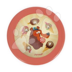 Janod Applepop Kuličkový motorický hlavolam Medvěd J03375d1
