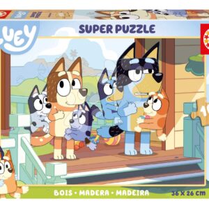 Dřevěné puzzle Bluey Educa 100 dílků od 6 let