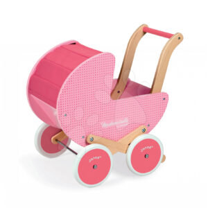 Janod dětský dřevěný kočárek Mademoiselle růžový 05899